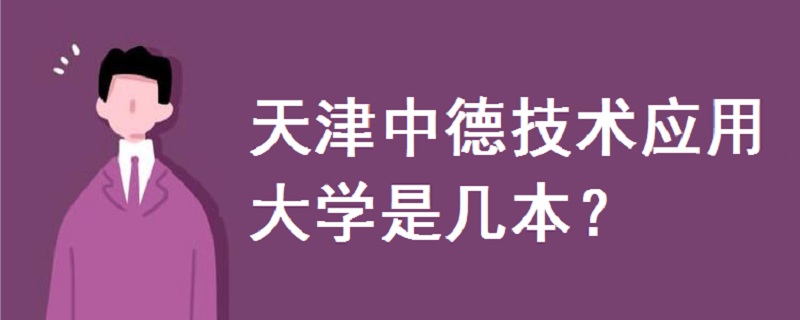 天津中德技术应用大学是几本