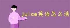 juice果汁英语怎么读音标