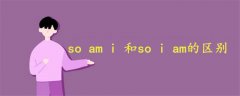 so am i 和so i am的区别