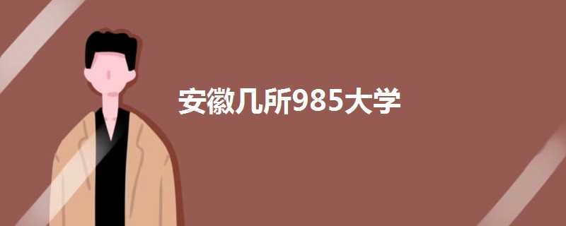 安徽几所985大学