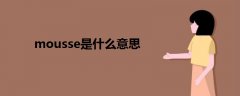 mousse是什么意思