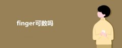 finger可数吗