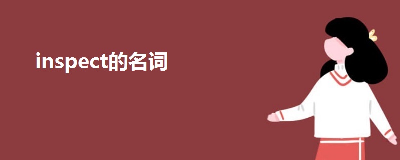 inspect的名词