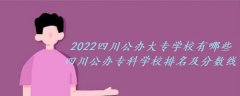 2023四川公办大专学校有哪些 四川公办专科学校排名及分数线！