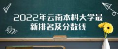 2023年云南本科大学最新排名及分数线（文科+理科）