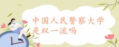 中国人民警察大学是双一流吗