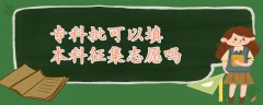 专科批可以填本科征集志愿吗