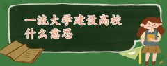 一流大学建设高校什么意思